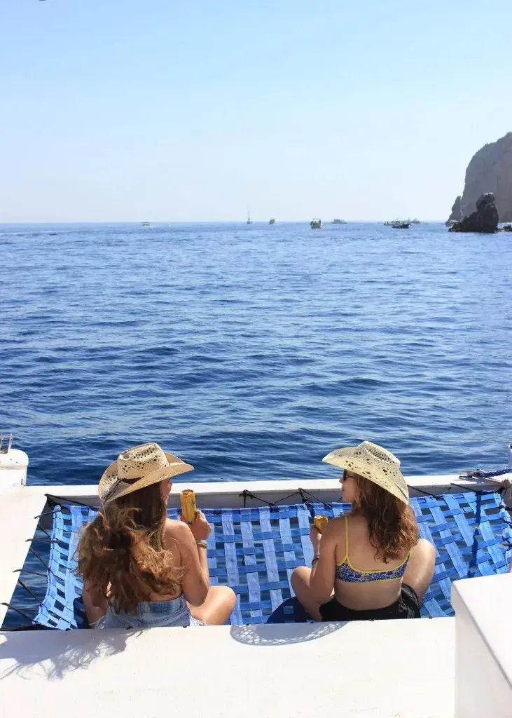 La Gringa Cabo — official 40ft private catamaran at The Arch in Cabo San Lucas