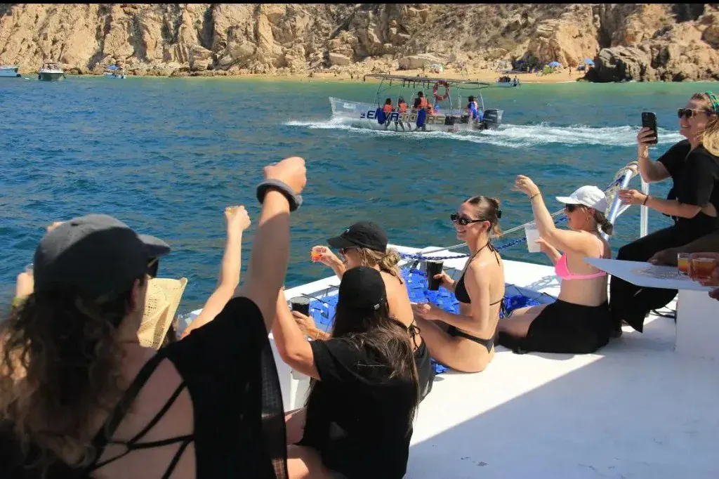 La Gringa Cabo — official 40ft private catamaran at The Arch in Cabo San Lucas