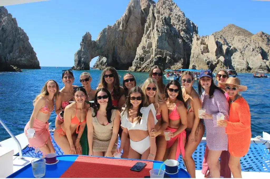 La Gringa Cabo — official 40ft private catamaran at The Arch in Cabo San Lucas