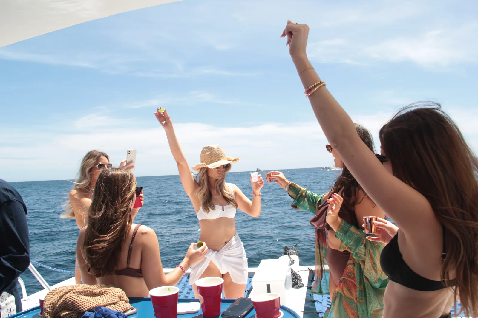 La Gringa Cabo — official 40ft private catamaran at The Arch in Cabo San Lucas