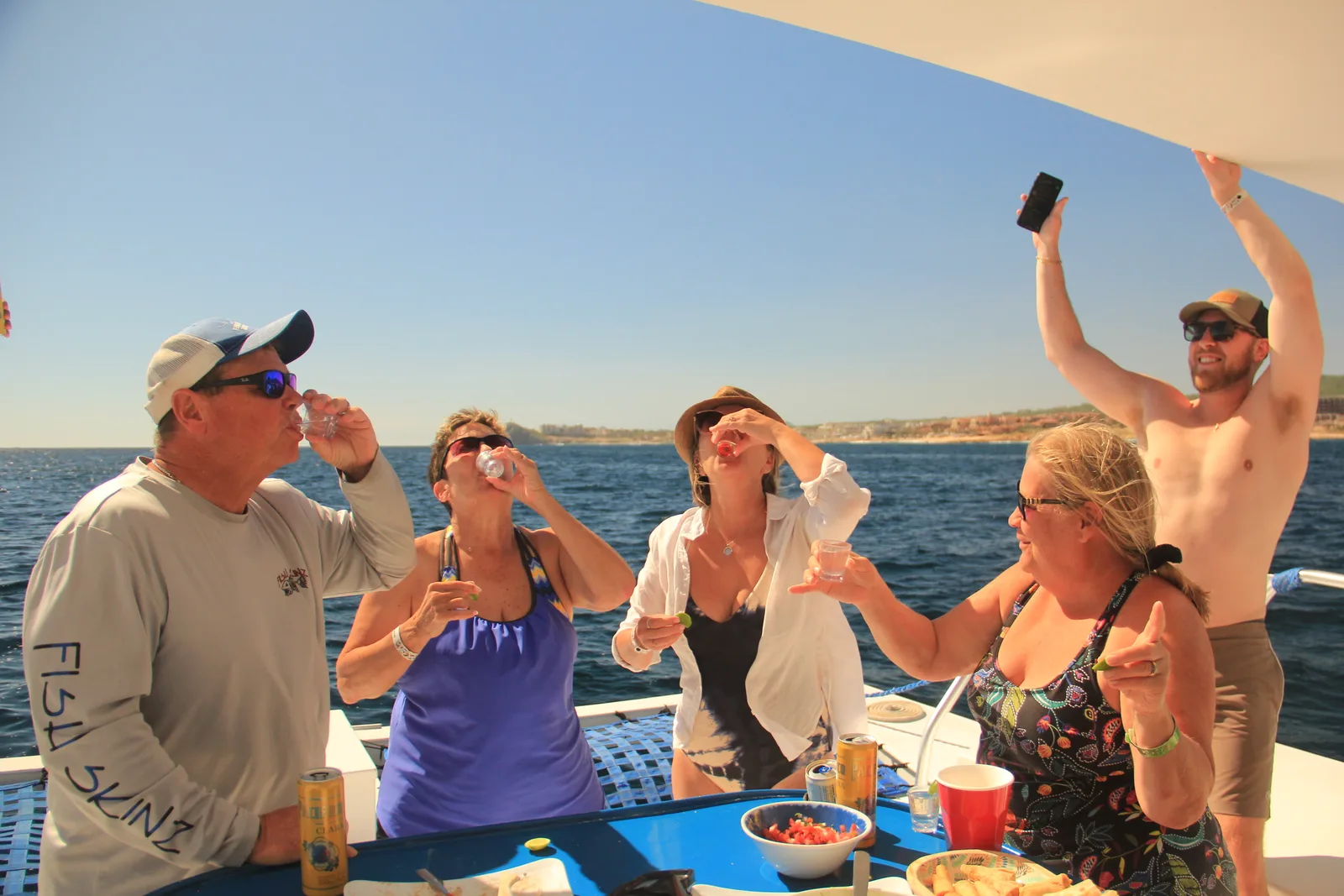 La Gringa Cabo — official 40ft private catamaran at The Arch in Cabo San Lucas