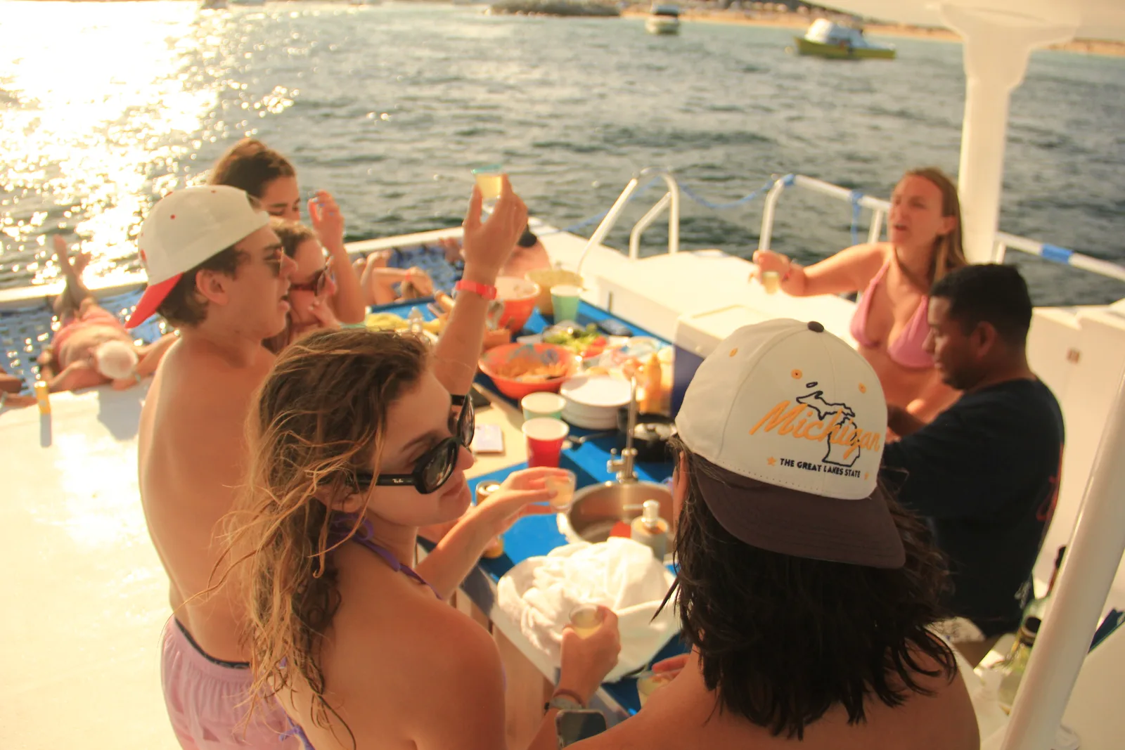 La Gringa Cabo — official 40ft private catamaran at The Arch in Cabo San Lucas