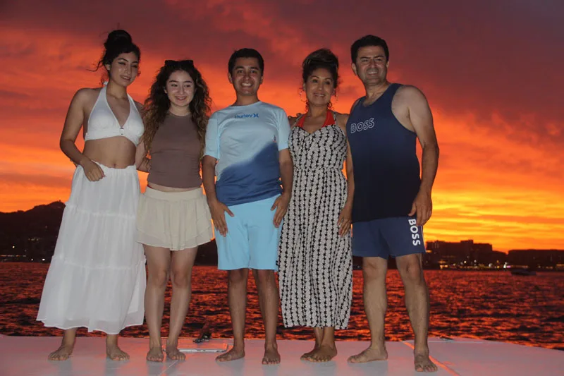 La Gringa Cabo — official 40ft private catamaran at The Arch in Cabo San Lucas
