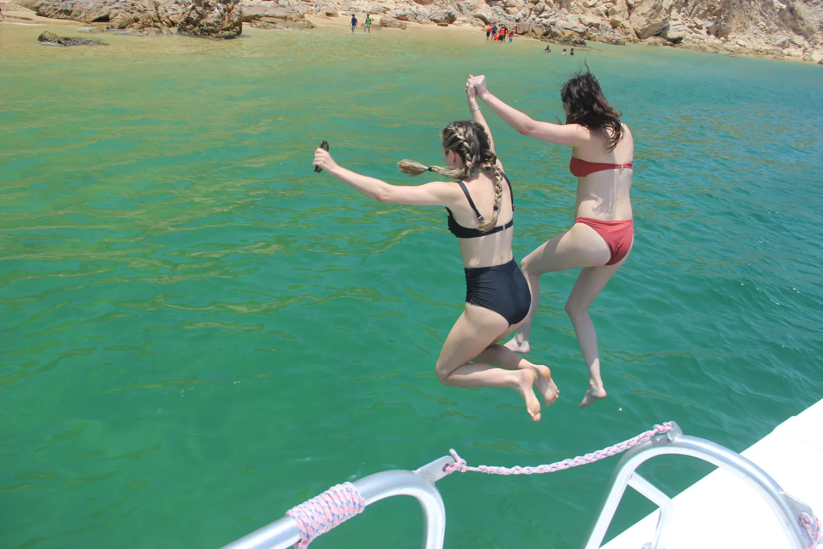 La Gringa Cabo — official 40ft private catamaran at The Arch in Cabo San Lucas