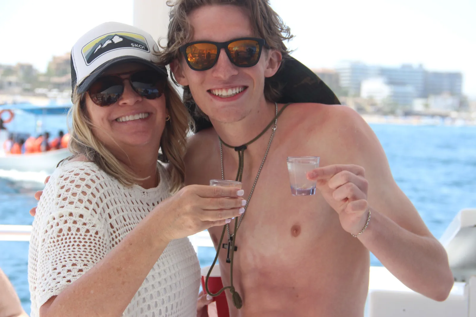 La Gringa Cabo — official 40ft private catamaran at The Arch in Cabo San Lucas